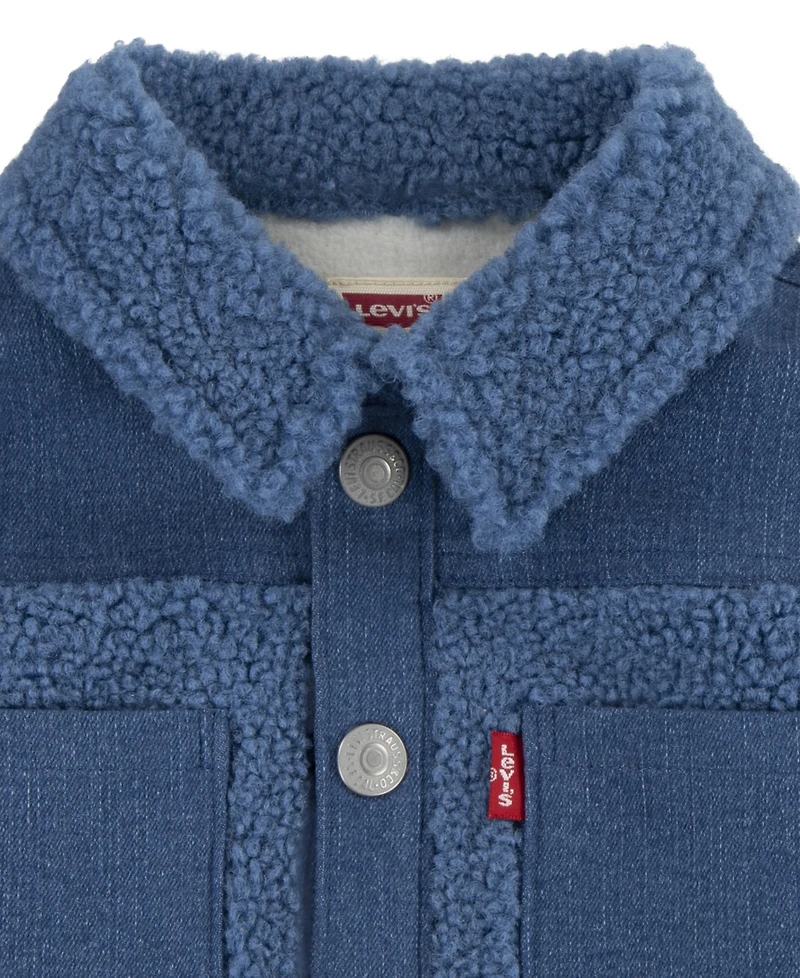 Levi's Infant Boys Denim Sherpa Coverall