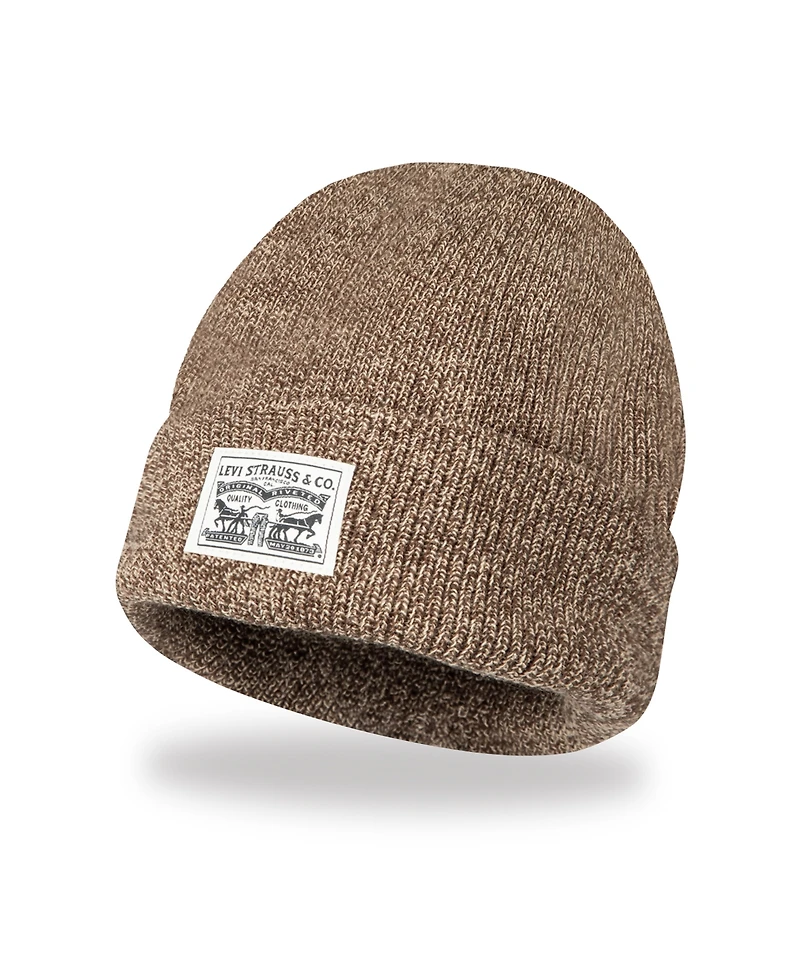 Levi's Men's Ribbed Logo Beanie