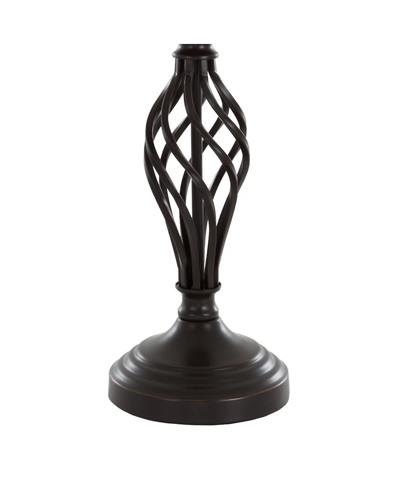 Lavish Home 24.5" Spiral Cage Table Lamp Set