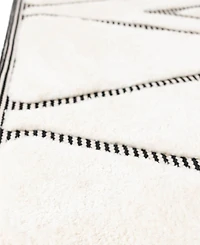 Bayshore Home Textured Tones Trellis 5'1"x7'1" Area Rug