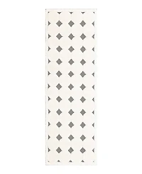 Bayshore Home Textured Tones Diamonds 2'7"x8' Runner Area Rug