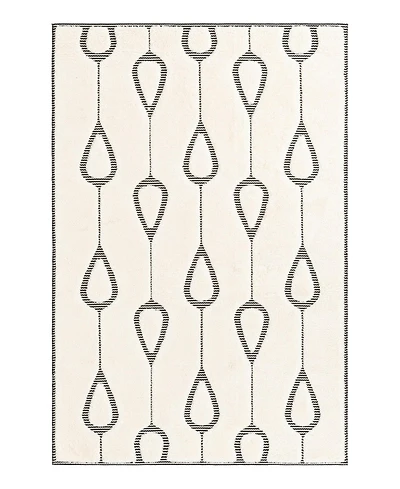 Bayshore Home Textured Tones Drops 5'3"x8' Area Rug