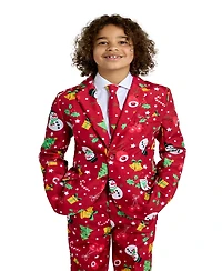 Suitmeister Big Boys Icons Christmas Light Up Suit Including Blazer, Pants and Clip-On-Tie