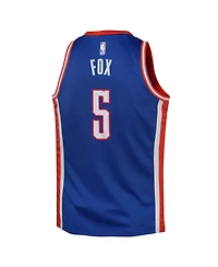 Nike Big Boys and Girls De'Aaron Fox Blue Sacramento Kings 2024/25 Swingman Player Jersey - City Edition