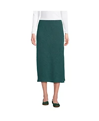 Lands' End Women's Crinkle Midi Skirt