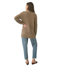 Paneros Clothing Women's Cotton Emily Cardigan Mocha