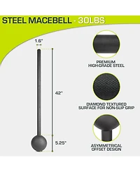 ProsourceFit Steel Macebell, 30 lb