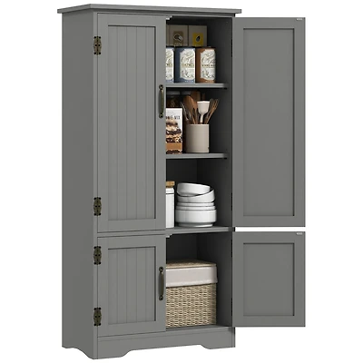 Homcom 48.5" Kitchen Pantry, Storage Cabinet, Cupboard Organizer,