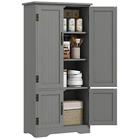 Homcom 48.5" Kitchen Pantry, Storage Cabinet, Cupboard Organizer,