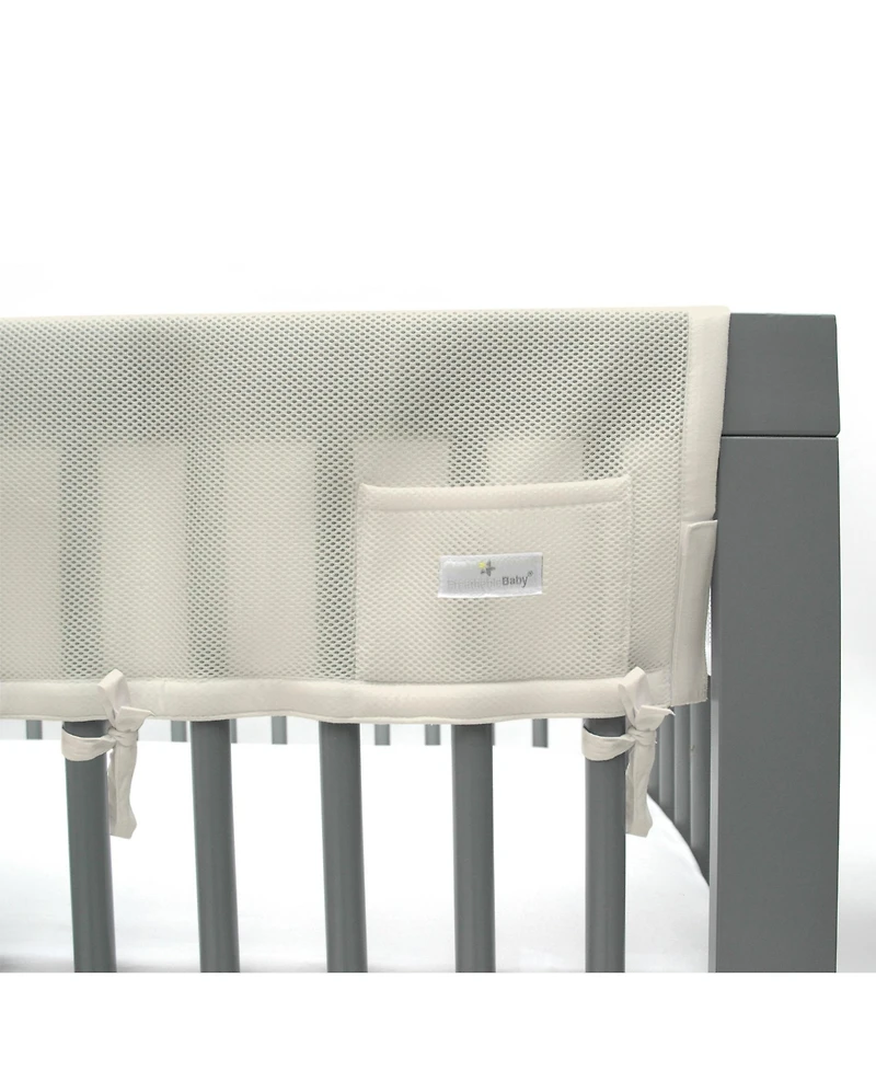 BreathableBaby Breathable Mesh Crib RailGuard Teething Cover, 51" Long Panel