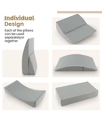 4-in-1 Convertible Folding Sofa Bed Floor Futon Sleeper Couch Chair Single