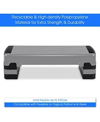35'' Fitness Aerobic Step Cardio Adjustable 6"-8"-10"