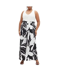 City Chic Plus Resort Print Pant
