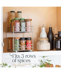 Florida Brands Pull Out Cabinet Organizer for Spices, Cans 2 Tier