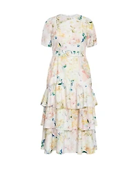 City Chic Plus Garden Of Love Maxi Dress