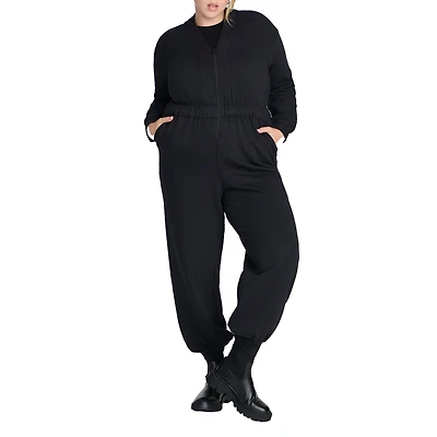 Eloquii Women's Elements Knit Jumpsuit