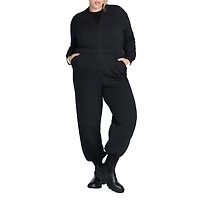 Eloquii Women's Elements Knit Jumpsuit