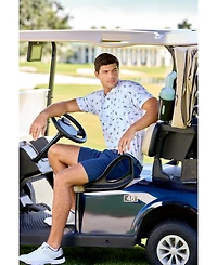 Pga Tour Men's Moisture Wicking Active Waistband 9" Golf Shorts