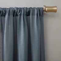 Amalfi Linen Blend Textured Semi-Sheer Rod Pocket Curtain Panel