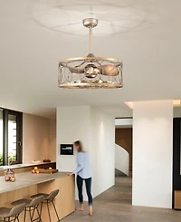 Home Accessories 25" Aglae 6-Light Indoor Ceiling Fan with Light Kit and Remote