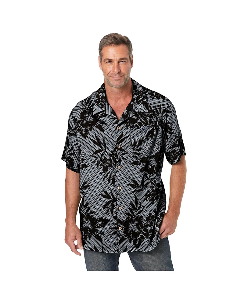 KingSize Tall Printed Camp Shirt