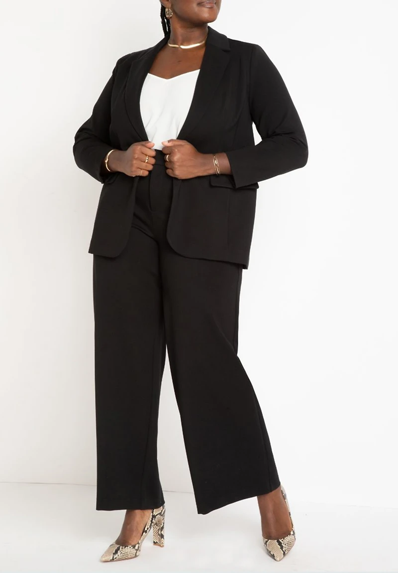 Eloquii Women's Plus The Ultimate Stretch Long One Button Blazer