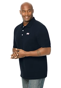 KingSize Big & Tall Shrink-Less Classic Cotton Polo Shirt