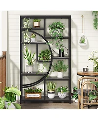 Tribesigns Bookshelf 5 Tier Etagere Bookcase, Freestanding Tall Bookshelves Display Shelf Storage Organizer with 9-Open for Living Room,
