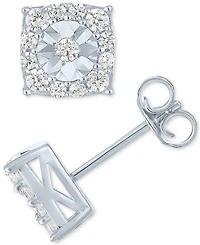 Forever Grown Diamonds 2-Pc. Set Lab Grown Diamond Pendant Necklace & Matching Stud Earrings (1 ct. t.w.) in Sterling Silver