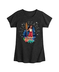 Disney Big Girls Moana 2 Star Reader Graphic Short Sleeve Tee