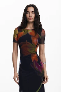 Desigual Women's Tulle flower dress