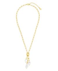 Sterling Forever Sabrina Mixed Mother of Pearl Charm Pendant Necklace