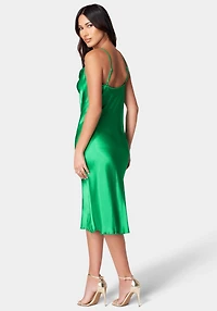 Bebe Women's Satin Midi Slip Dress