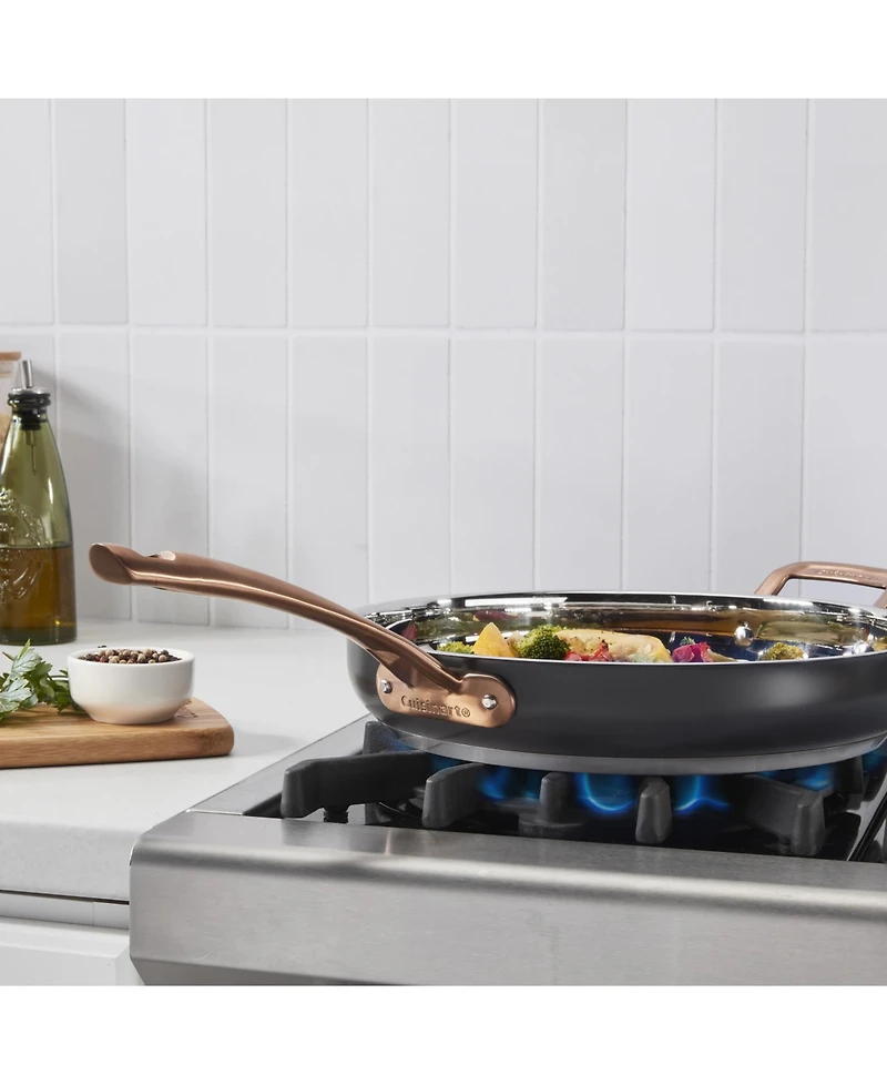 Cuisinart Matte Black Elegance Stainless Steel 12" Skillet