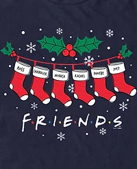 Fifth Sun Men's Holiday Friends Short Sleeve T-Shirt