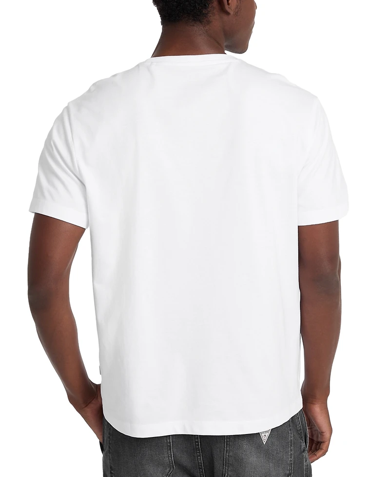 Guess Jeans Men's Cotton Collegiate Logo Crewneck T-Shirt
