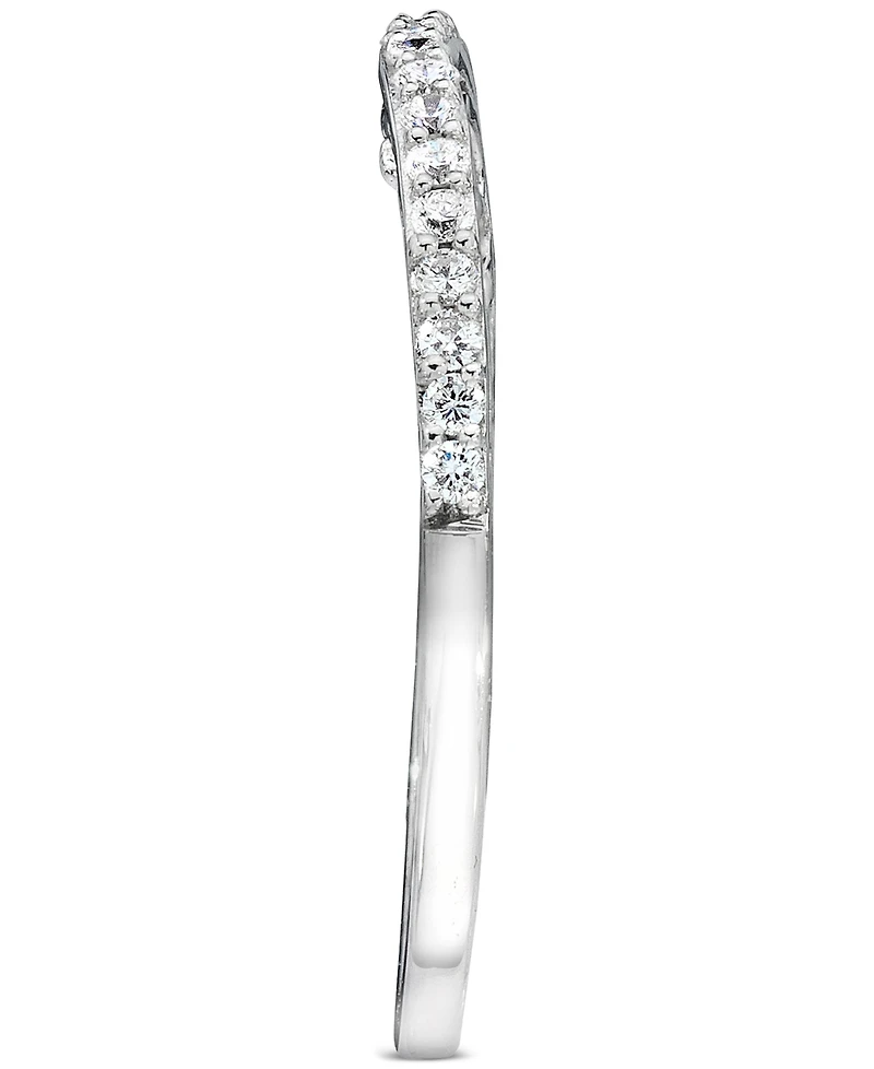 Le Vian Vanilla Diamond Wavy Band (1/6 ct. t.w.) in 14k White Gold