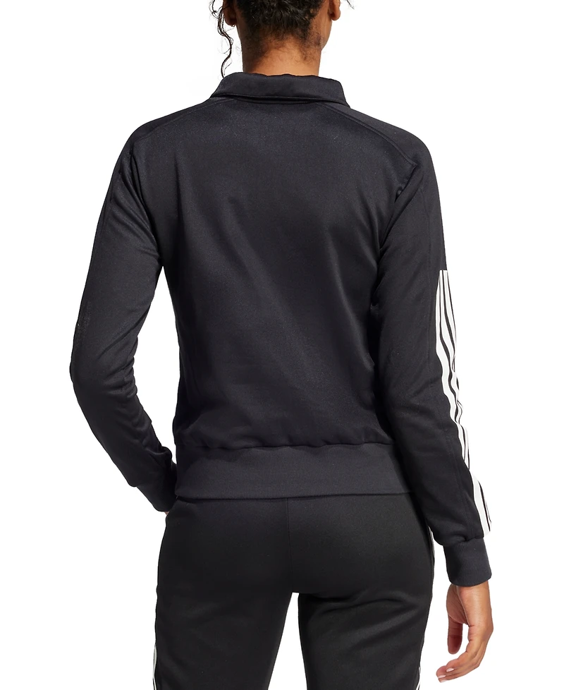 adidas Women's Iconic 3-Stripes Snap Track Top