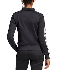 adidas Women's Iconic 3-Stripes Snap Track Top