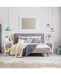 Gouun Set of 2 Accent Side Tables with Shelf