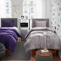 Thicker Than Thick - Coma Inducer Comforter Set - Standard Plush Filling - Opal Gray