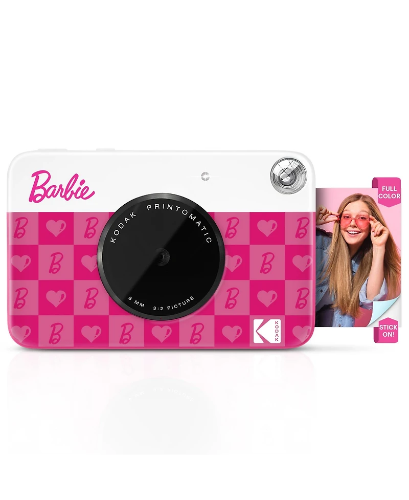Kodak Barbie x Printomatic 2x3 Instant Print Camera, 5MP Portable Instant Camera - Iconic Style