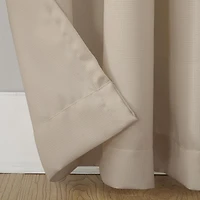 Valerie Heathered Texture Semi-Sheer Grommet Curtain Panel
