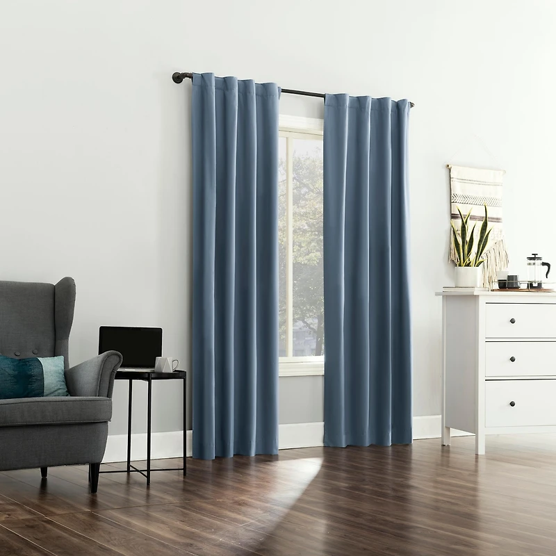 Cyrus Thermal 100% Blackout Back Tab Curtain Panel