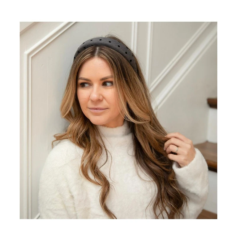 Classic Padded Headband - Polka Dots