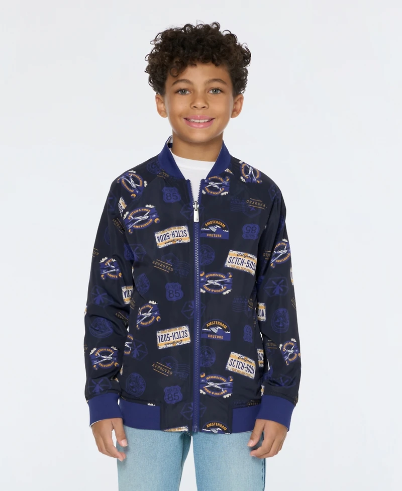 Scotch & Soda Big Boys Reversible Bomber Jacket