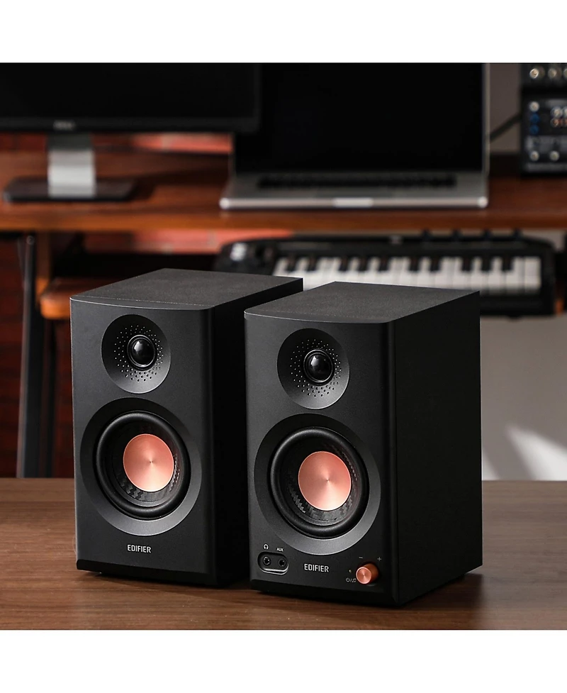 Hi-Res Audio Certified Monitor Speakers, Bluetooth V5.4 Active Bookshelf 2.0 Computer Speaker (Pair)