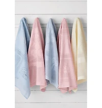 Lands' End Scottish Lace Bear Baby Blanket