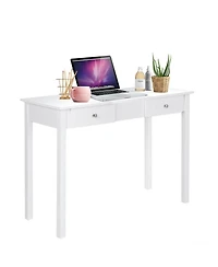 Gouun Modern Vanity Dressing Table with 1 Flip Top Mirror and 2 Drawers