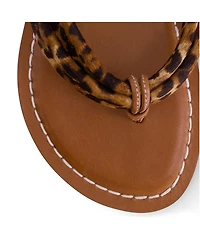 Bernardo Footwear Miami Haircalf Thong Sandal
